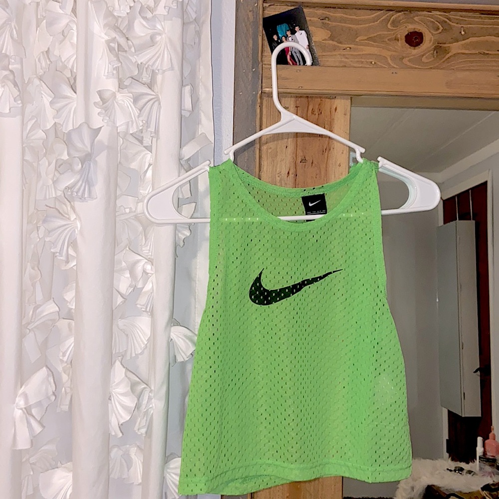 Green Nike tank top